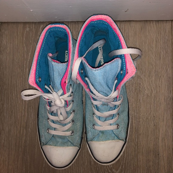 Converse chuck taylor ladies high tops sneakers size 6 - Picture 2 of 8